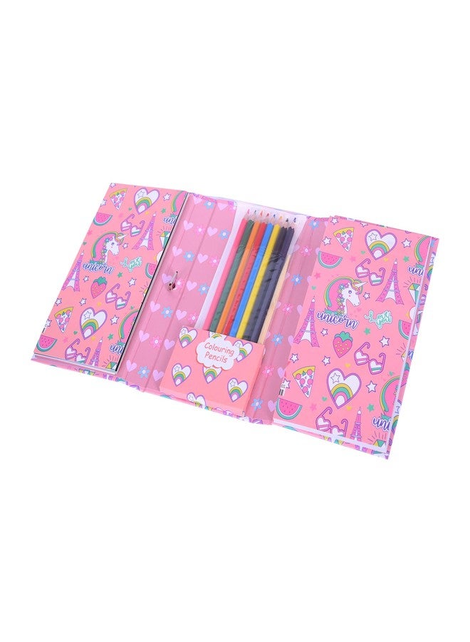 Asera كتاب تلوين وخدش من أسيرا مع 8 أقلام تلوين، مجموعة كتب تلوين ورسم فنية للأطفال من عمر 3 سنوات فما فوق، هدية عيد ميلاد للأطفال (يونيكورن) - Image 4